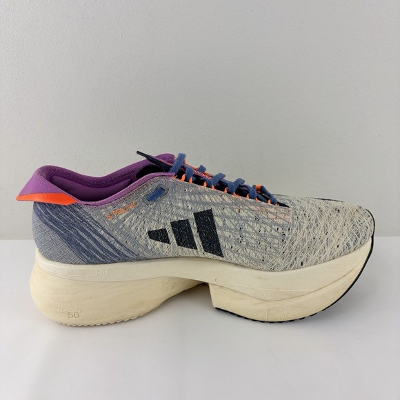 Adidas Adizero Prime X Strung Gray Navy Running Shoes Men's US 7.5 - Picture 5 of 10